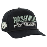 NHL Nashville Predators '47 OHT Military Appreciation Homeland Honor and Defend Hitch Adjustable Hat - Black