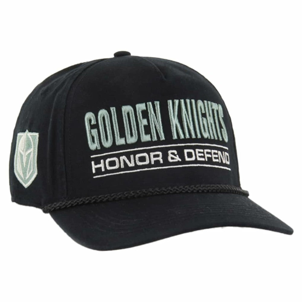 NHL Vegas Golden Knights '47 OHT Military Appreciation Homeland Honor and Defend Hitch Adjustable Hat - Black