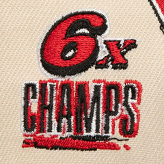Chicago Bulls 6x NBA Champions Soul Legacy Defined Snapback Hat Cream/Red