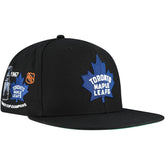 NHL Toronto Maple Leafs Mitchell & Ness Core Top Spot Snapback Hat - Black