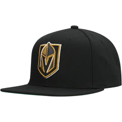 NHL Vegas Golden Knights Mitchell & Ness Core Top Spot Snapback Hat - Black