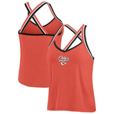 Kansas City Chiefs WEAR by Erin Andrews Women's Cross Strap Tri-Blend Tank Top Red