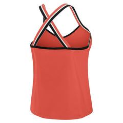Kansas City Chiefs WEAR by Erin Andrews Women's Cross Strap Tri-Blend Tank Top Red