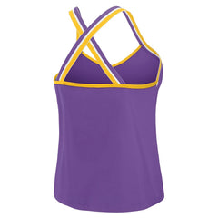 Minnesota Vikings WEAR by Erin Andrews Women's Cross Strap Tri-Blend Tank Top Purple