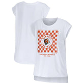 Cincinnati Bengals WEAR by Erin Andrews Women's Checker Muscle Tank Top White