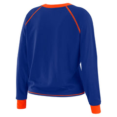 Denver Broncos WEAR by Erin Andrews Women's Tie-Front Long Sleeve T-Shirt Royal