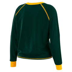 Green Bay Packers WEAR by Erin Andrews Women's Tie-Front Long Sleeve T-Shirt Green