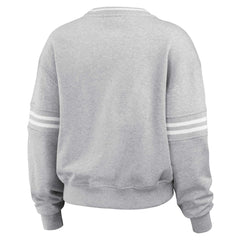 Tennessee Titans WEAR by Erin Andrews Women's Cropped Pullover Sweatshirt Heather Gray