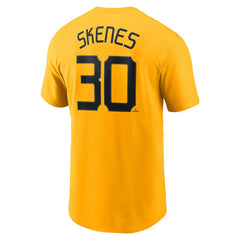 Paul Skenes Pittsburgh Pirates Nike Fuse Name & Number T-Shirt - Gold T-shirts