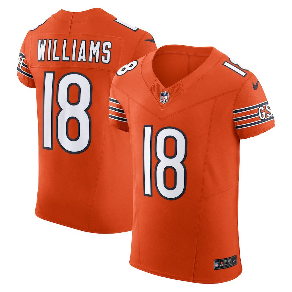 NFL Caleb Williams Chicago Bears Alternate Vapor F.U.S.E. Elite Jersey - Orange