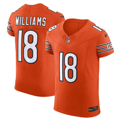NFL Caleb Williams Chicago Bears Alternate Vapor F.U.S.E. Elite Jersey - Orange