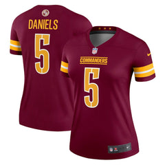 Jayden Daniels Washington Commanders Women's Legend Player Performance Top Burgundy