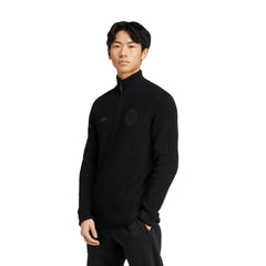 Germany National Team Originals 125th Anniversary Culturewear Half-Zip Rib-Knit Top Black