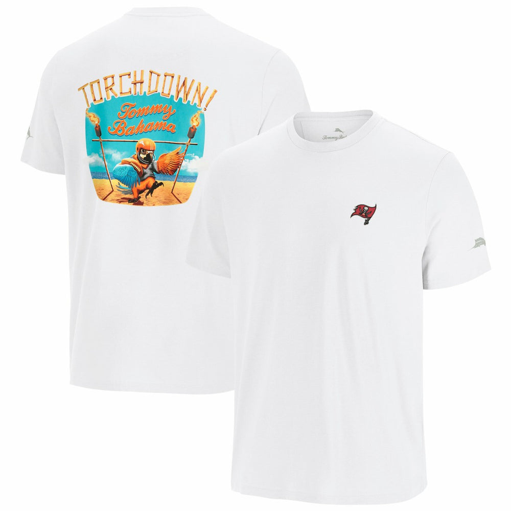 Tampa Bay Buccaneers Sport Torchdown Graphic T-Shirt White