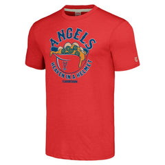 Los Angeles Angels MLB x Guy Fieri’s Flavortown Unisex Tri-Blend T-Shirt - Red T-shirts