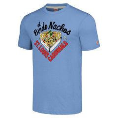 St. Louis Cardinals MLB x Guy Fieri’s Flavortown Unisex Tri-Blend T-Shirt - Light Blue T-shirts
