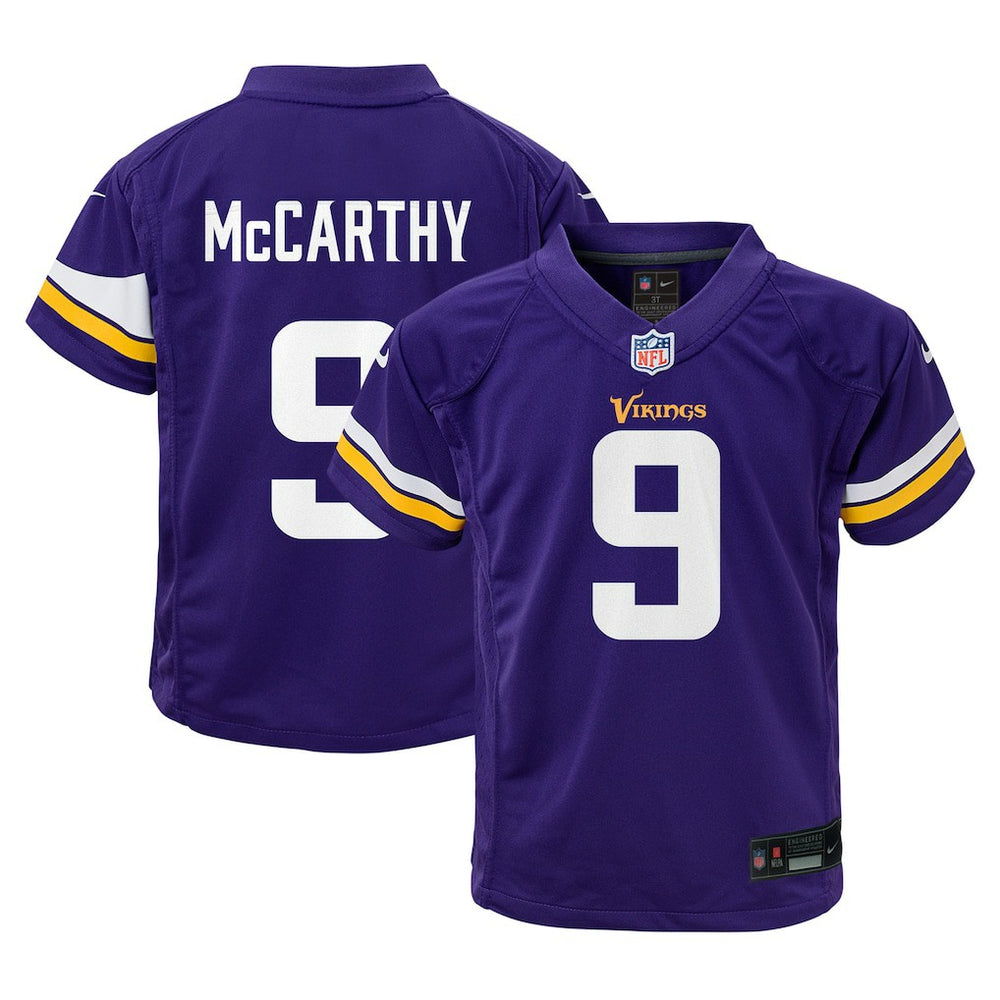 NFL J.J. McCarthy Minnesota Vikings Preschool Player Game Jersey - Purple