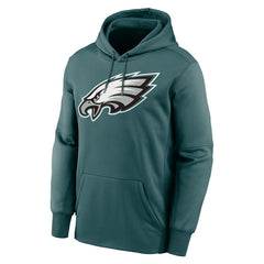 Jalen Hurts Philadelphia Eagles Player Name & Number Therma Hoodie Midnight Green