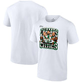 Boston Celtics 2024 NBA Finals Champions Pull Up Jumper Caricature T-Shirt White