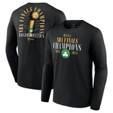 Boston Celtics 2024 NBA Finals Champions Fade Away Jumper Roster Signature Long Sleeve T-Shirt Black