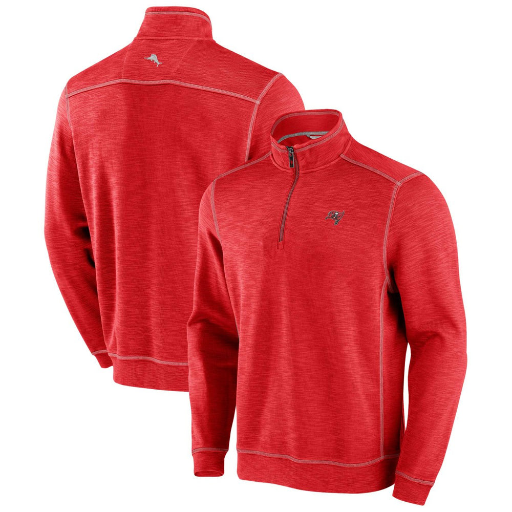 Tampa Bay Buccaneers Big & Tall Tobago Bay Half-Zip Sweatshirt Red