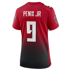 NFL Michael Penix Jr. Atlanta Falcons Women's Alternate Game Jersey - Red