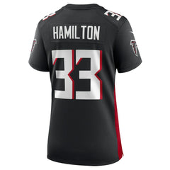 NFL Antonio Hamilton Atlanta Falcons Women's Game Jersey - Black