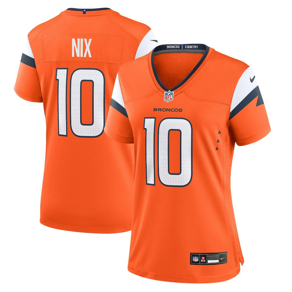 NFL Bo Nix Denver Broncos Women's Game Jersey - Orange
