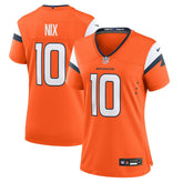 NFL Bo Nix Denver Broncos Women's Game Jersey - Orange