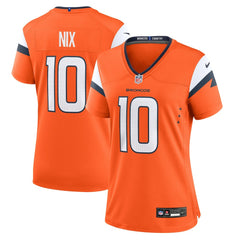 NFL Bo Nix Denver Broncos Women's Game Jersey - Orange
