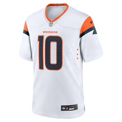 Bo Nix Denver Broncos Game Jersey White