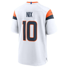 NFL Bo Nix Denver Broncos Game Jersey - White
