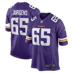 NFL Michael Jurgens Minnesota Vikings Game Jersey - Purple