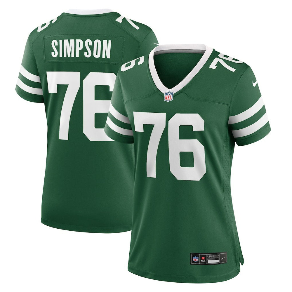 NFL John Simpson New York Jets Women's Game Jersey - Legacy Green