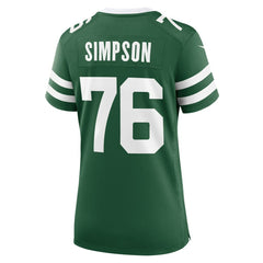 NFL John Simpson New York Jets Women's Game Jersey - Legacy Green