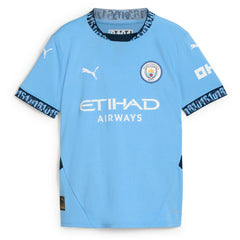 Erling Haaland Manchester City Youth 2024/25 Home Replica Player Jersey Light Blue