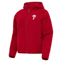 Philadelphia Phillies Antigua Women's Universe Full-Zip Hoodie Jacket - Red Jackets