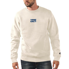 New York Giants Starter 1925 Collection Long Sleeve Pullover Sweatshirt Oatmeal