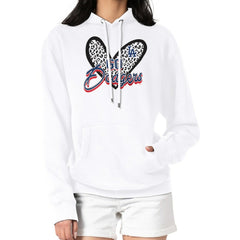 Los Angeles Dodgers G-III 4Her by Carl Banks Women's Leopard Heart Pullover Hoodie - White Hoodies