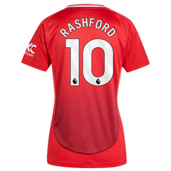 Marcus Rashford Manchester United Women's 2024/25 Home Replica Player Jersey Red