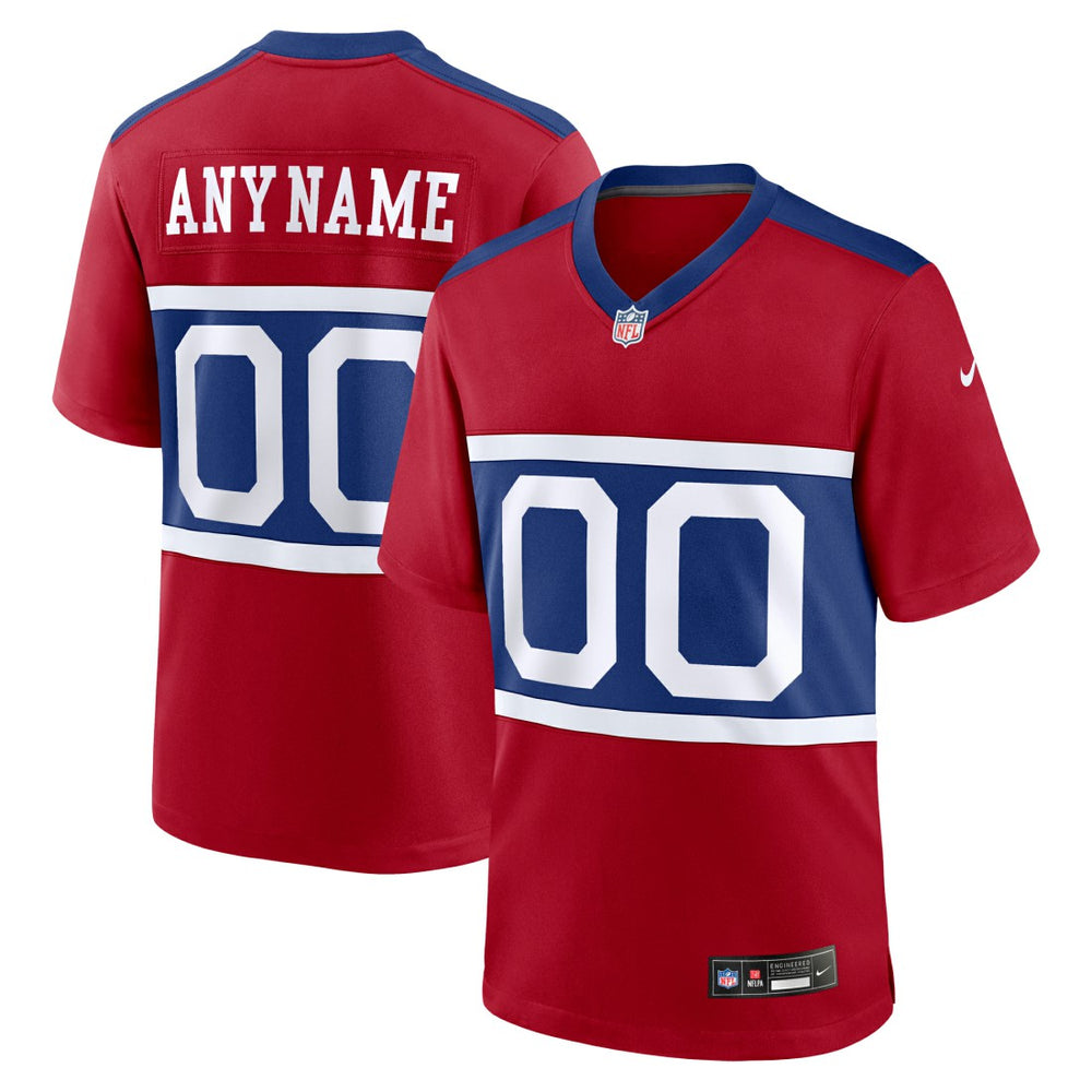 NFL New York Giants Alternate Game Custom Jersey - Century Red