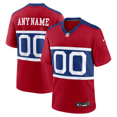 NFL New York Giants Alternate Game Custom Jersey - Century Red