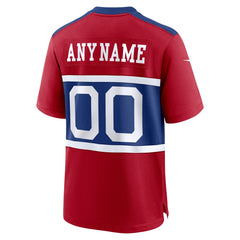 NFL New York Giants Alternate Game Custom Jersey - Century Red