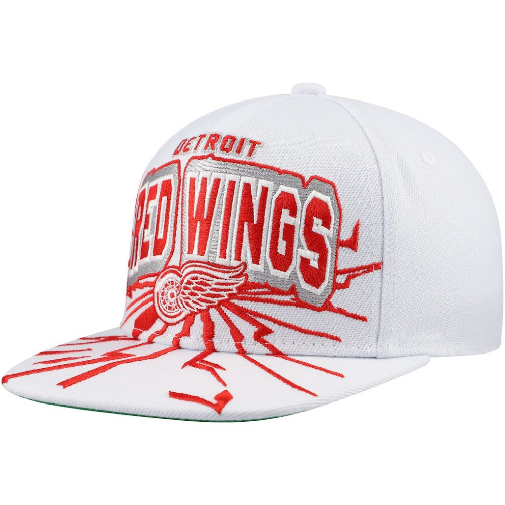 NHL Detroit Red Wings Mitchell & Ness Youth After Shock Snapback Hat - White