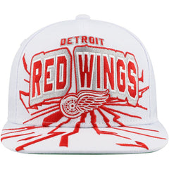 NHL Detroit Red Wings Mitchell & Ness Youth After Shock Snapback Hat - White