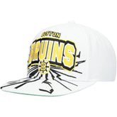 NHL Boston Bruins Mitchell & Ness Youth After Shock Snapback Hat - White