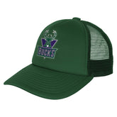 Milwaukee Bucks Youth Core Evergreen Trucker Adjustable Hat Hunter Green