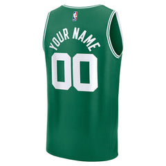 NBA Boston Celtics Youth Fast Break Custom Replica Jersey - Kelly Green - Icon Edition