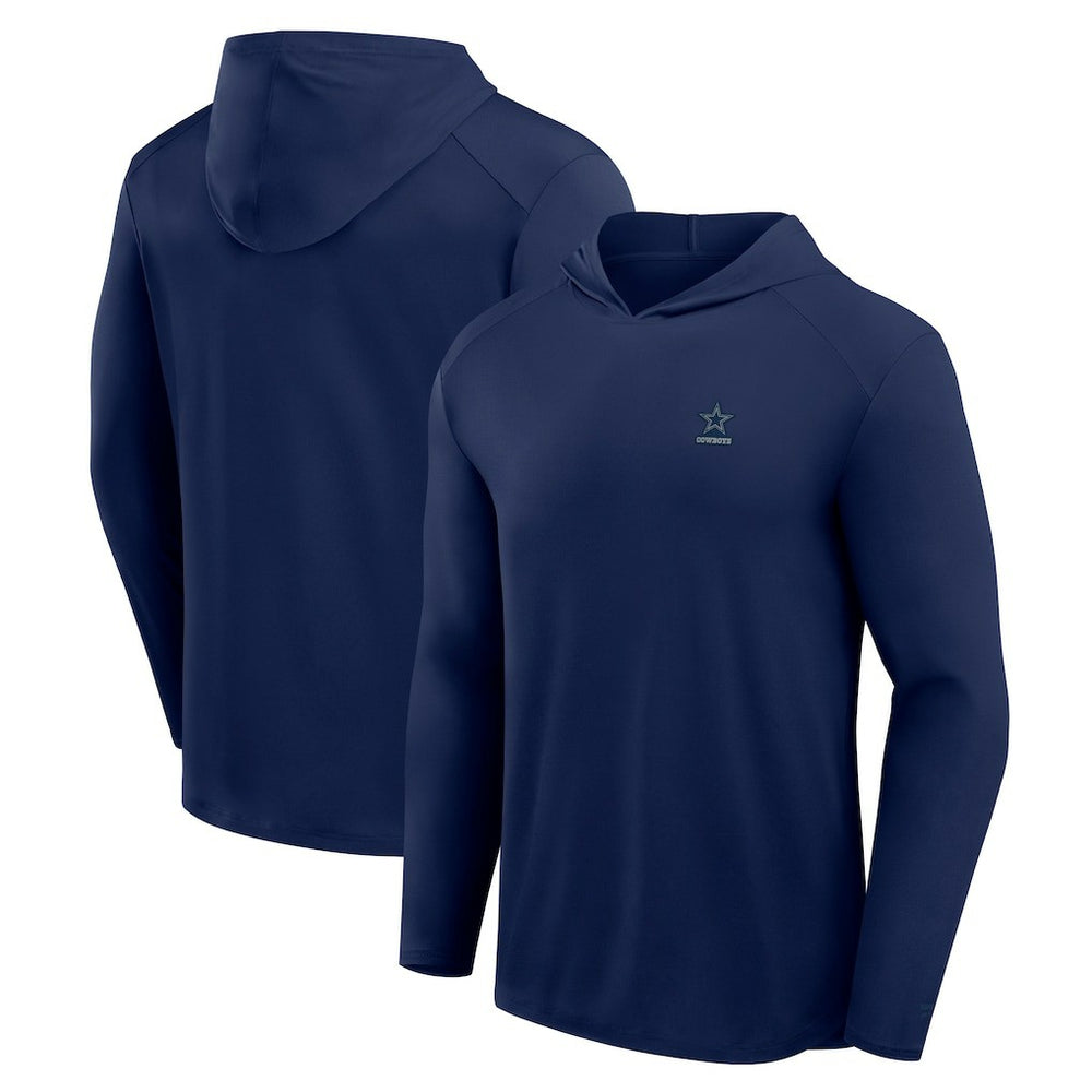 Dallas Cowboys Front Office Power Mono Long Sleeve Hoodie T-Shirt Navy