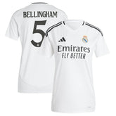 Jude Bellingham Real Madrid Women's 2024/25 Home Replica Player Jersey White
